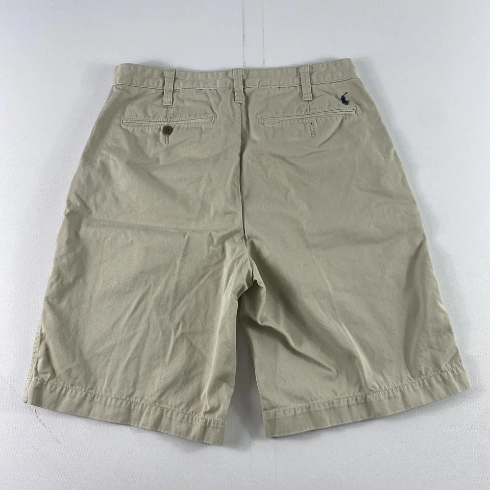 Polo Ralph Lauren Shorts Mens 30 Khaki Relaxed Fit Chino Flat Front Classic